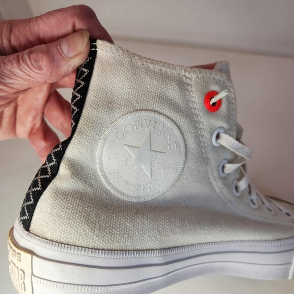 Chuck Taylor II Counter Climate Lunarlon Sz W 7.5, M 5.5, Converse Hi Tops - Picture 6 of 13
